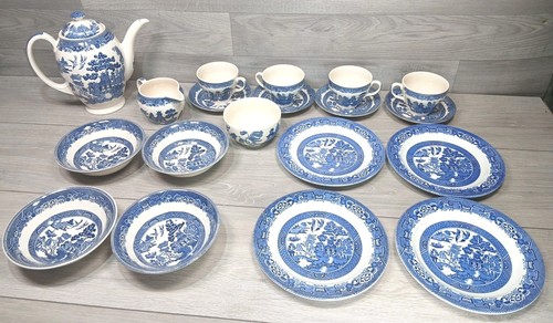 Wood sons woods ware blue - &,