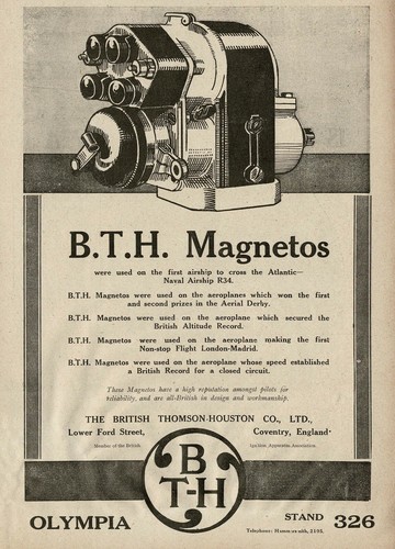 Rare antique bth magneto - antique,