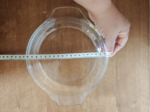 Pyrex glass round - round, lid