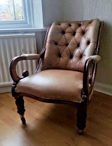 Antique brown leather - antique,
