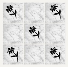 Flower Vinyl Wall Tile Decals