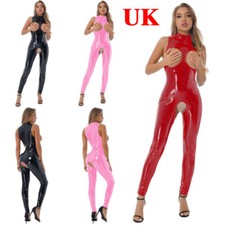 UK Women Sexy PVC Leather