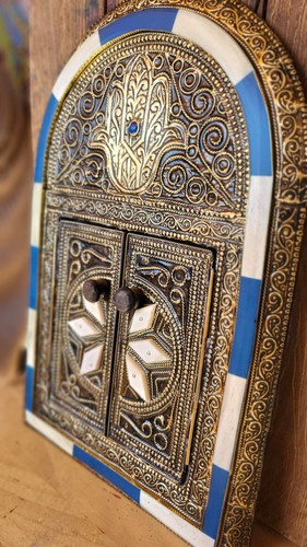 Moroccan mirror hamsa - moroccan,