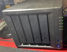 SYNOLOGY DS418 4-BAY NETWORK ATTACHED STORAGE W/ 2TB WD RED HDD AND POWER SUPPLY