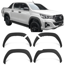 BLACK WHEEL ARCHES BODY KIT FOR TOYOTA HILUX MK8 2015-25 INVINCIBLE ACCESSORIES