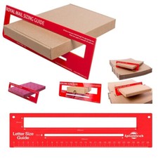 Postage Ruler Red Royal Mail PIP PPI Postal Template Letter Size Charge Guide UK