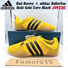 Bad Bunny × adidas Ballerina Bold Gold Core Black JQ9230 Men's Size