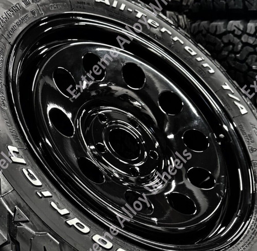 Black steel wheels fits - black,