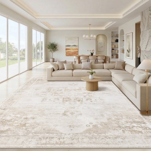 Non slip large area rug - area, living