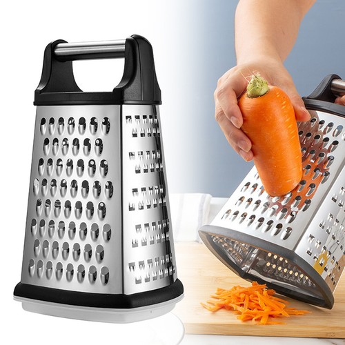 Stainless steel box grater - steel, 4