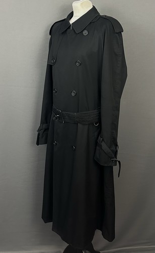Aquascutum trench coat black - aquascutum, /