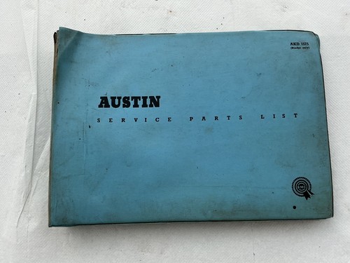 Austin a40 service parts - service, list