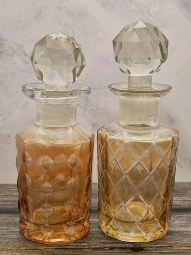 Vintage cut glass perfume - vintage,