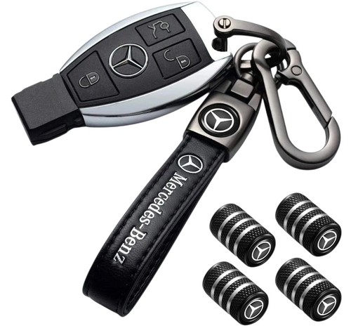 Mercedes leather keyring - mercedes,