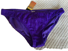 Tesco holiday shop Purple textured  Bikini Briefs Size 18 BNWT