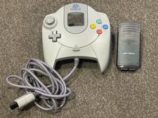 Sega DreamCast Original Controller & Joytech Rumble Jolt Pack - Tested & Working