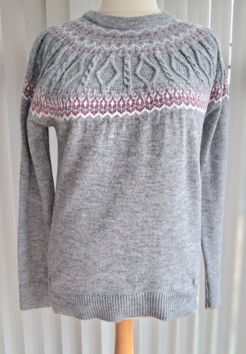Classic grey fairisle soft - fairisle,