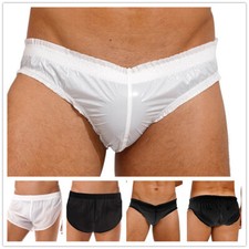 Men's Sexy Semi See Through Boxer Shorts Beach Briefs Swimming Trunks Underwear