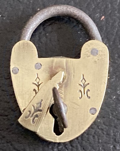 Antique padlock victorian - -,