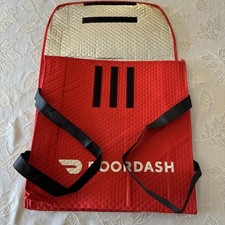 New DoorDash Insulated Pizza Bag With Straps,  18.5”x18.5”x 5.5” Water Resistant