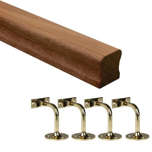 Dark hardwood handrail kit - hardwood, hr