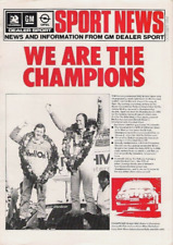 Vauxhall Opel Sport News October 1984 UK Foldout Brochure Manta 400 Astra GTE