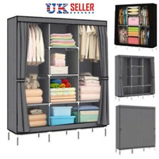 Large Fabric Canvas Wardrobe