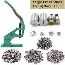 Press Stud Fixing Dies 4-Part Tool Kit for Green Hand Press Machine DIY Clothing