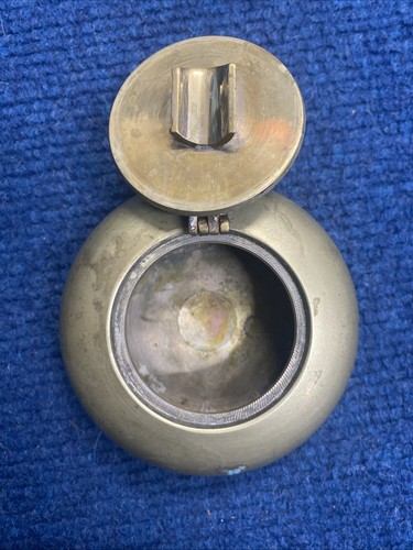 Vintage brass pocket ashtray - vintage,