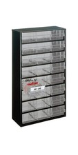 raaco small parts magazine W306xD150xH552mm galvan. Pressed Steel 24 Drawer Pol...