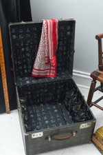 Vintage World Traveler Steamer Trunk Golden Age of Travel Accessory Suitcase