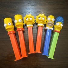Loose Vintage The Simpsons Pez Dispenser Lot Of 6 — No Packaging/Candy