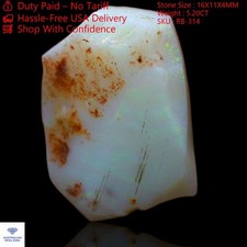 5.20 Cts Natural Australian Fire Opal Gemstone Necklace Supply Rough 16x11x4 mm