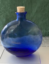 Parlane Blue Glass Bottle Vase