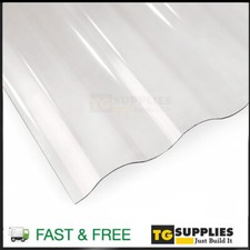 High Impact Clear Polycarbonate Corrugated Roofing Sheets Panels - UV Protected