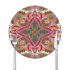 Placemats Table Mats Drink Coasters, Round Mug Coasters, Non-Slip Glass Cup Mats