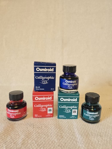 Osmiroid bottles of ink - x,