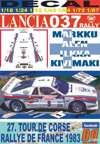 Decal lancia 037 rally - decal,