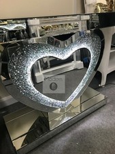 Mirrored crushed crystal LED