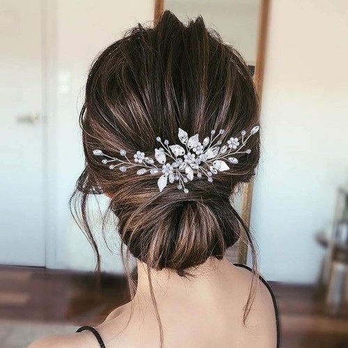 Bride wedding hair - hair, comb