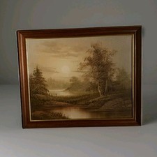 Large Vintage Oil painting