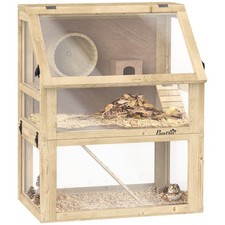 PawHut Wooden Hamster Cage w/