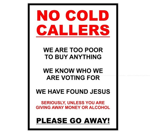 Cold callers fun humour - no,