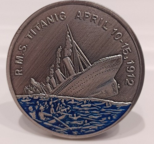 Titanic silver coin 1912 white - silver,