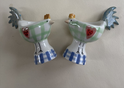 Chicken egg cups ceramic - egg,