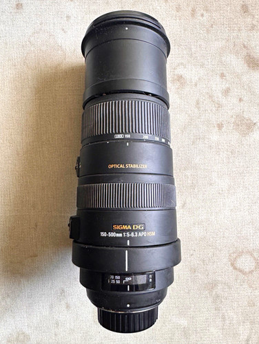 Sigma 150 500mm 6 - sigma, f/5-6.3