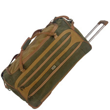 Premium Faux Suede Lightweight Luggage Wheeled Holdall Trolley Duffle Travel Bag