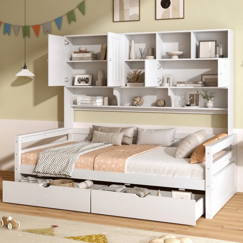 3ft single wooden bed frame - wooden,