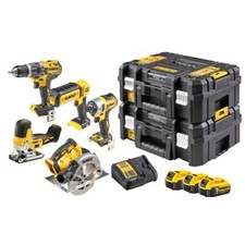 18V/3x5Ah Cordless Combo Pack, 5pc Tool Set (DeWALT DCK500P3T-QW)