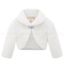 Girls Bolero Faux Fur Shrug